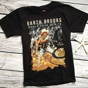 GARTH BROOKS Black Graphic Band Tee Comeback Tour Unisex Concert TShirt Small